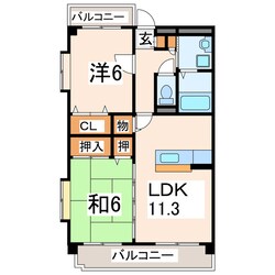 シャトー建川の物件間取画像